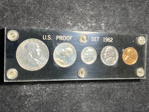 1962 US PROOF SET IN HARDCOVER CASE