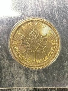2015 CANADIAN MAPLE LEAF 120TH TROY OZ .9999 FINE GOLD
