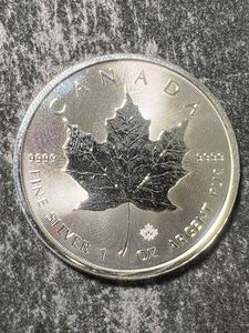 2025 CANADIAN MAPLE LEAF 1 TROY OZ .9999 FINE SILVER