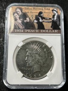 1934 US PEACE DOLLAR SLABBED