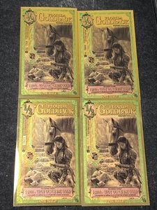 4 FLORIDA GOLD BACKS 12000TH TROY OZ 24K GOLD EACH