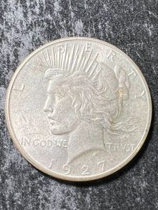 1927-S US PEACE SILVER DOLLAR