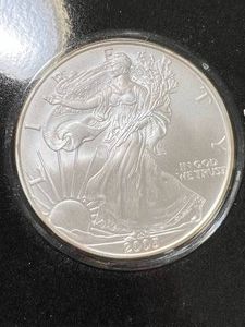 2005 AMERICAN SILVER EAGLE ONE TROY OZ .999 FINE SILVER