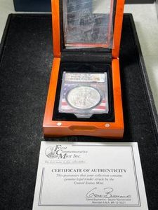 2024 AMERICAN SILVER EAGLE ANACS MS70 1ST DAY OF ISSUE