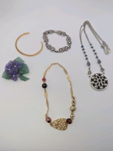 Vintage Avon and Monet Bracelet and Brooch Lot