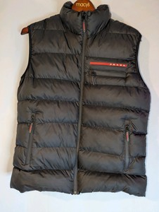 Prada down puffer vest, size L- unauthenticated, tags are shown in pictures