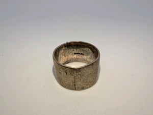 Vintage Sterling Silver Wide Band Ring, Size 5, 6.4grams