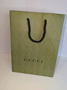 Authentic Gucci green shopping bag