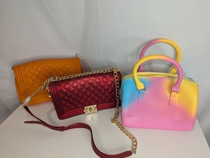 Set of 3 Jelly Bag Purses-New