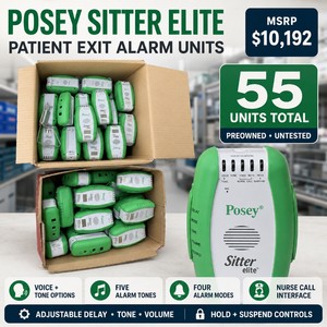 MSRP $10,800 Lot Of 55 Posey Sitter Elite Patient Exit Alarm Units  Voice and Tone Options, Nurse Call Interface  Bulk Facility Equipment Supply  Work Great  Need New Batteries&nbsp