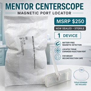 MSRP $250 Mentor CenterScope Magnetic Detection Device REF 350-4402 Sterile Magnetic Port Locator for Mentor Tissue Expanders Breast Reconstruction Surgical Accessory Exp 2030 New Sealed