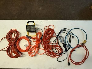 Outdoor Extension Cords, Treble Light & Work Light