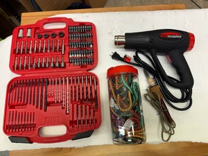 Heat Gun, Soldering, Bungees & Drill Bits and Screwdriver Bits