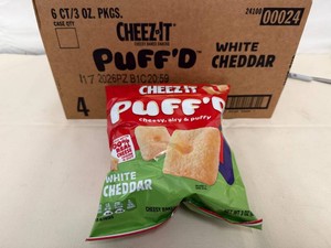 6x 3oz Cheez-it Puffed-White Cheddar
