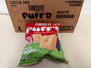 6x 3oz Cheez-it Puffed-White Cheddar