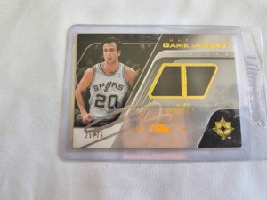 Signed Manu Ginobili Jersey Patch Card 2575