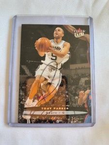 Signed Tony Parker Card
