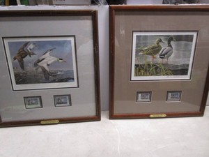 Stamp Prints, Maine 1985 Maass & 1st of Canada Bateman