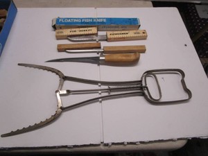 Filet Knives Rapala, Floaters, Clincher Gaff