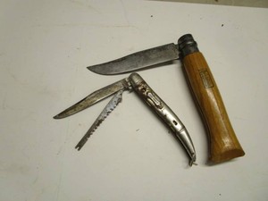 German Fish Knife, French Choix Opinel Folding Knife
