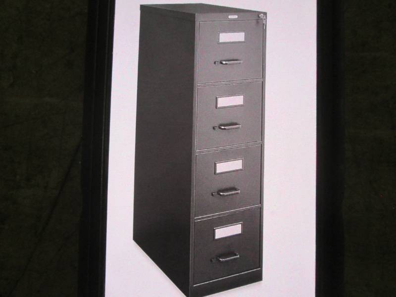 Hirsch 4 door locking file cabinet...