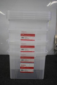 Staples Plastic File Boxes 4ct one ...