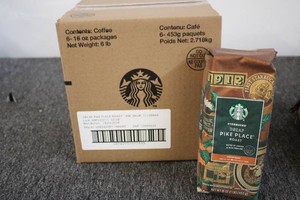 6-1Lb Bags of Starbucks Decaf Pike ...