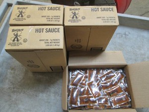800 Texas Pete hot sauce packets...
