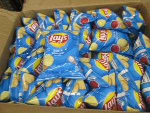 62 1.5 Oz bags Lays salt and vinega...