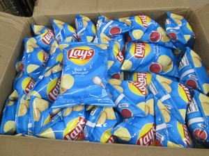 62 1.5 Oz bags Lays salt and vinega...