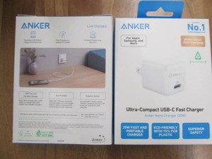 2 Anker ultra compact USB C fast ch...