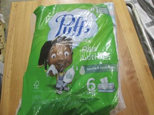 6 Slightly crushed boxes of Puffs p...