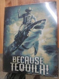 Tequila metal sign measuring 12.5 x...