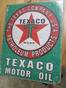 Texaco metal sign measuring 12.5 x ...