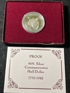 1982 US 90% SILVER WASHINGTON COMMEM HALF DOLLAR