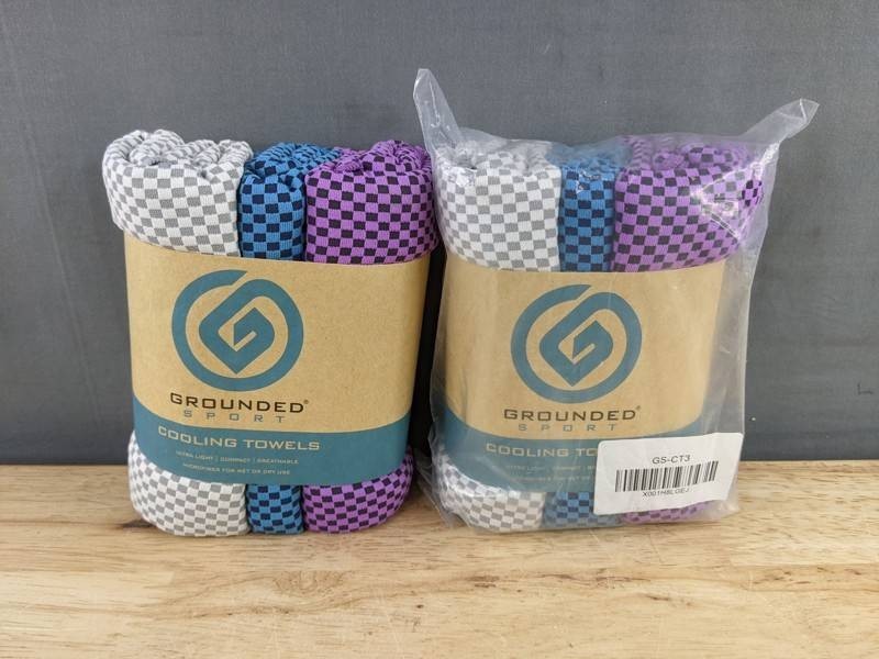 6 Grounded Sport Cooling Towels - Brand New