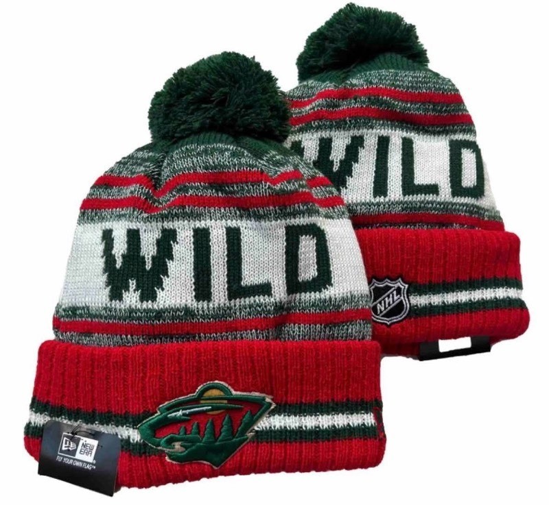 New Era Minnesota Wild Embroidered NHL Hockey Beanie Adult Winter Hat - Brand New I