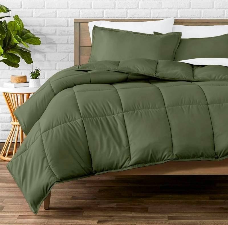 Bare 3-piece Home Oversized Queen Down Alternative Comforter Set, Cypress - $103.99 Retail - Brand New