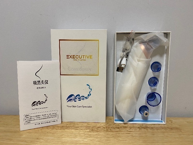 Blackhead Acne Face Cleanser Suction Vacuum Pressure, White - Brand New