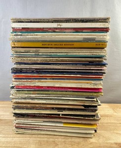 100 Vintage Vinyl Record Album Collection - West Side Story, Ben-Hur, Barbra Streisand, Neil Diamond, Johnny Mathis, James Taylor, Liberace, Bill Cosby, Bob Newhart, and Saturday Night Fiedler, Etc.&nbspC