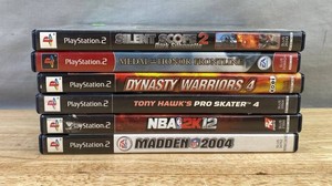 6 PlayStation 2 Video Games - Silent Scope, NBA 2K12, Madden NFL 2004, Tony Hawk, Medal of Honor, Dynasty Warriors&nbspC