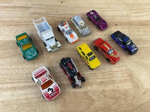 Assorted Die-Cast Toy Vehicles - Pontiac Fiero, Race Cars, Majorette, Etc., 10 Total&nbspC