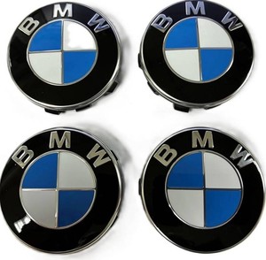 BMW Wheel Center Cap Emblems, 4 Pack - Brand New