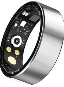Merneo IP68 Waterproof Smart Ring Size 8, Silver - Brand New