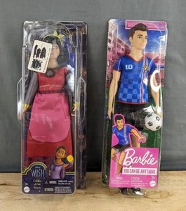 Disney Wish Dahlia of de Rosas Doll & Barbie Soccer Ken Doll - Brand New