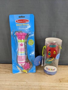 Melissa & Doug Pretty Petals Flashlight & Battat Light & Sound Keys - Brand New