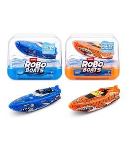 Zuru Robo Alive Robo Boats Water Activated, Green and Blue, 2 Total - Brand New
