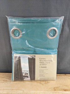 Outdoor Living Teal Curtain Panel 54 x 108 - Brand New