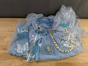 Disney Frozen Elsa Costume, Blue, Girls Size 5 with Accessories - Brand New