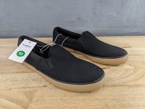 Goodfellow Mens Black Canvas Shoes, Size 10 - Brand New